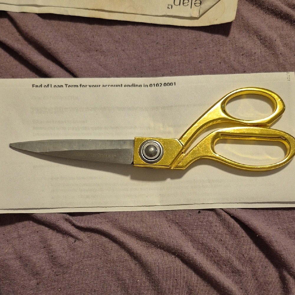 Gold and Silver Scissors